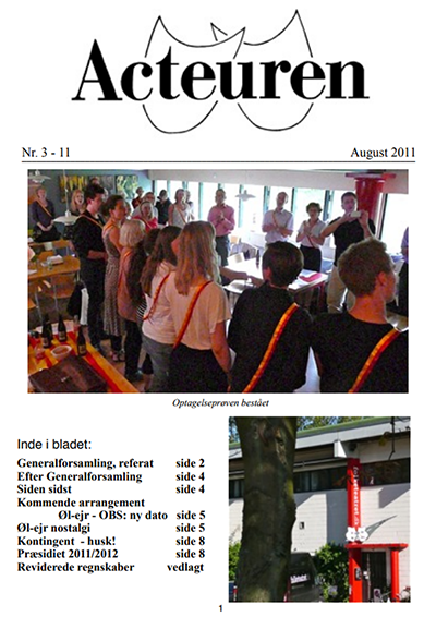 forside fra actueren august 2011