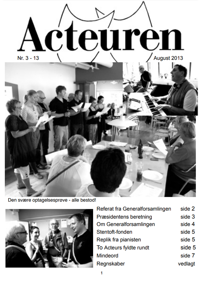 forside fra actueren august 2013