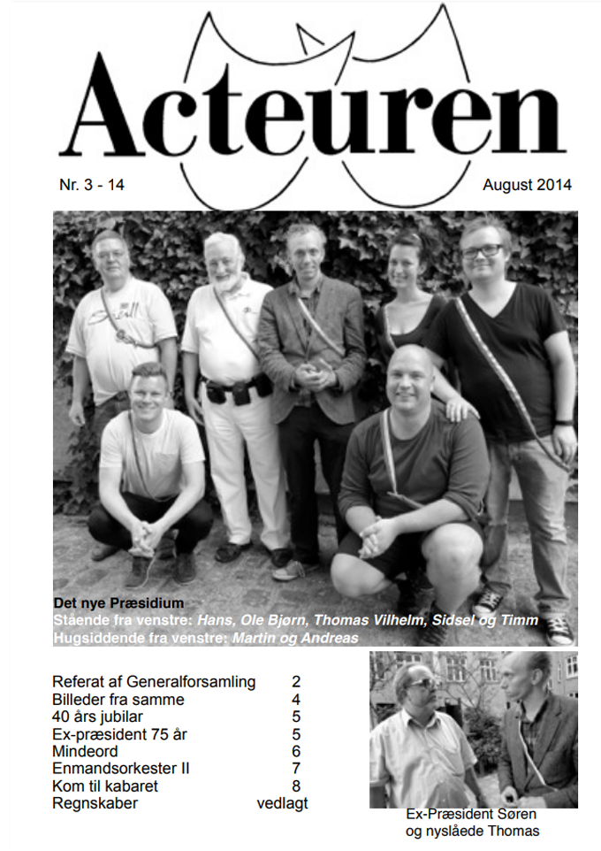 forside fra actueren august 2014