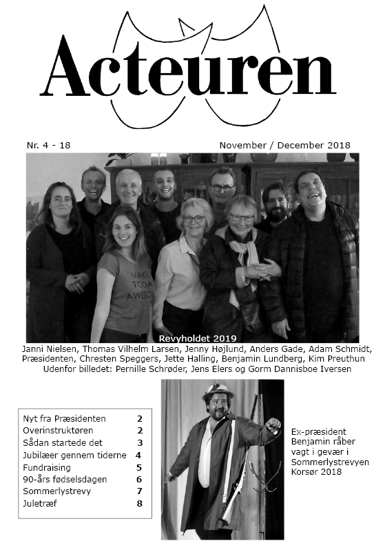 forside fra actueren november december 2018